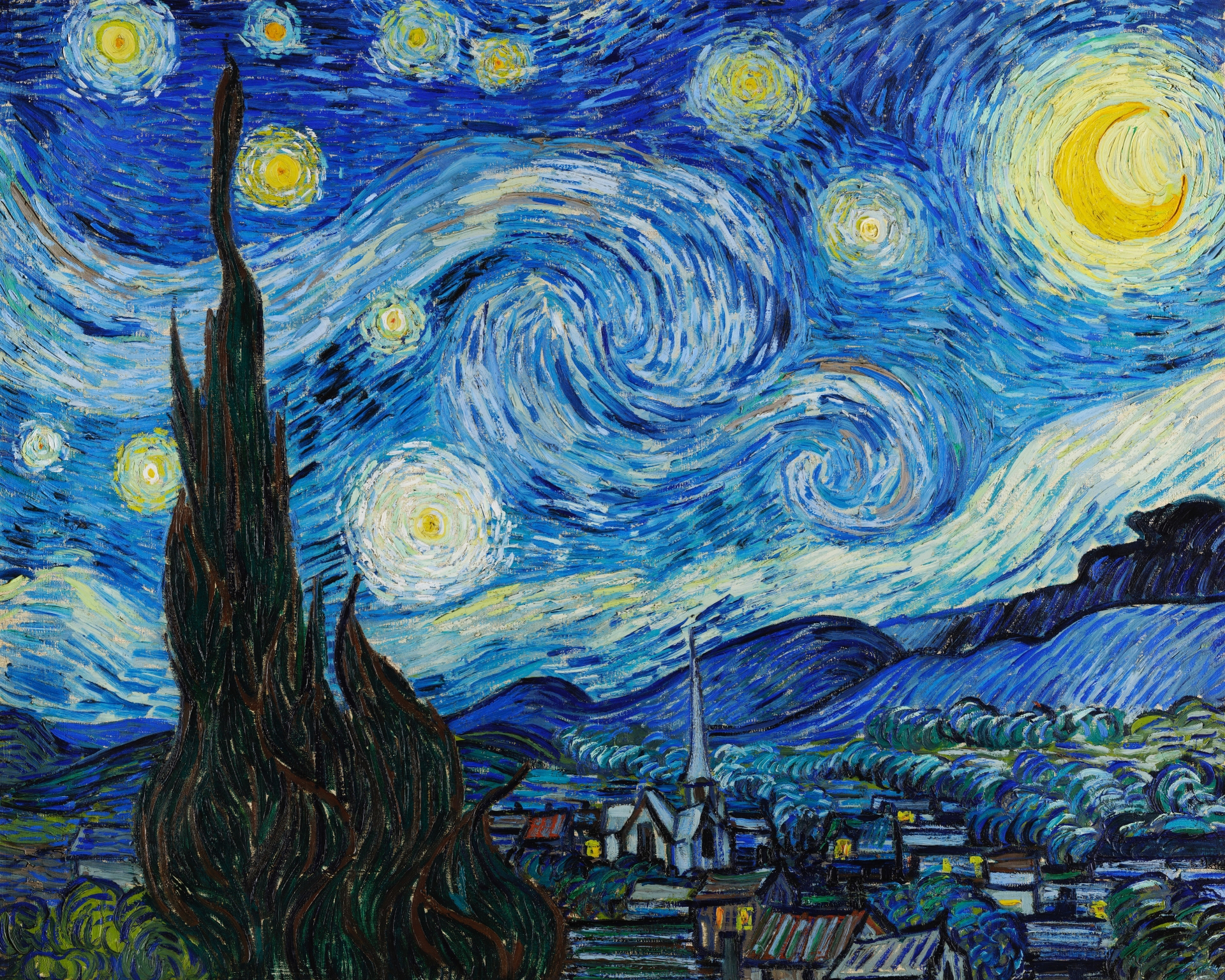The Starry Night by Vincent van Gogh