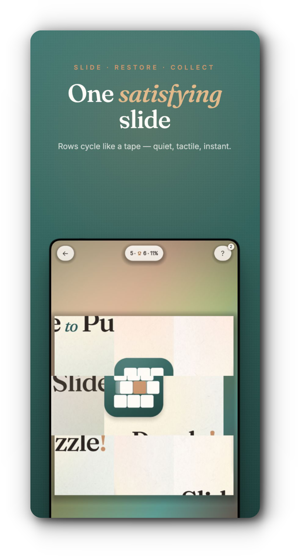 Gallery of cleared puzzles